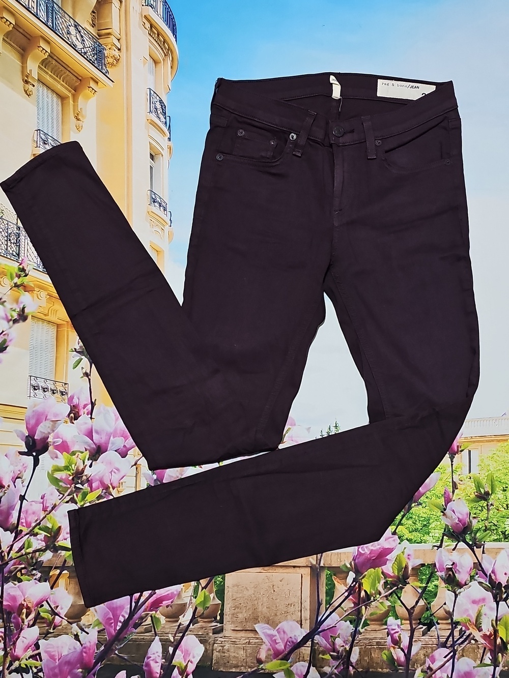 Rag & Bone Purple Burgundy Wine Skinny Jeans Size‎ 25